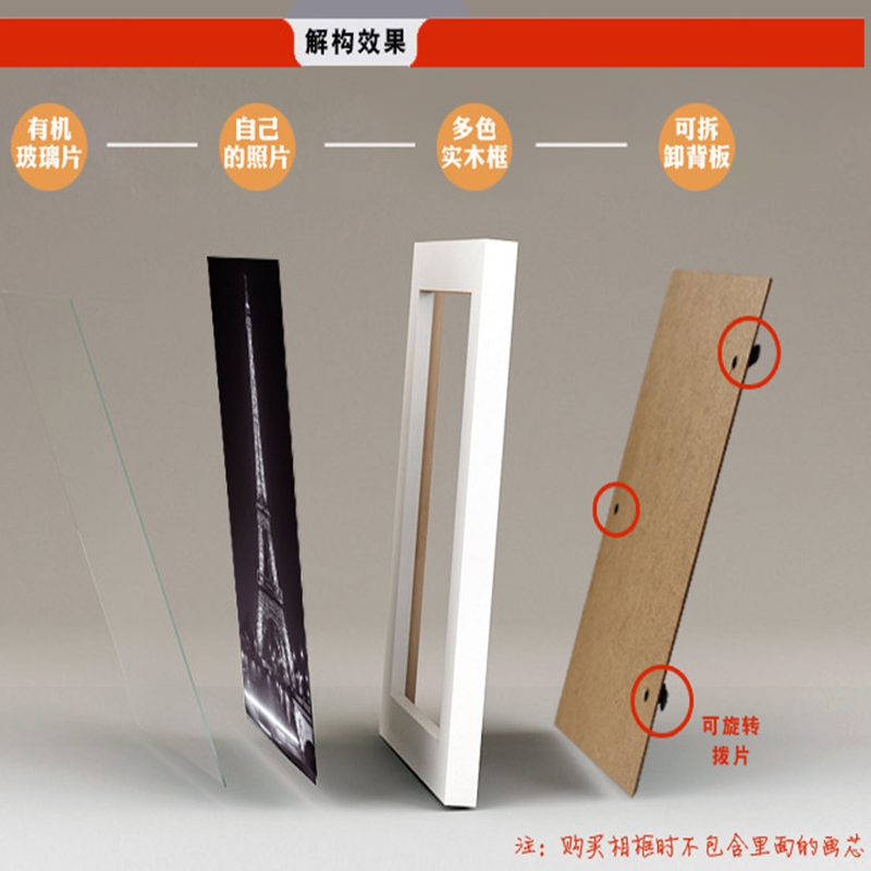 实木欧式创意正圆相框多尺寸画框圆形装饰画框挂墙摆台定做包邮图片