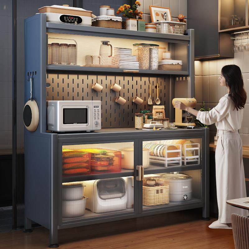 厨房置物架多功能落地多层餐边柜微波炉架子储物柜收纳柜碗柜橱柜,厨房/烹饪用具,厨房置物架/置物柜/角架,淘宝优惠券,粉丝福利购,淘宝优惠卷