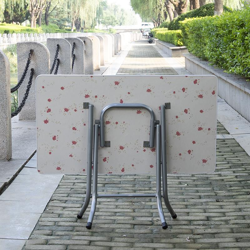 简易家用长方形折叠桌折叠小桌子吃饭小矮桌子吃饭桌出租房小餐桌