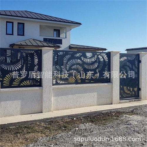 建筑护栏激光切割隔断屏风镂空艺术围栏庭院装饰透视围墙源头厂家