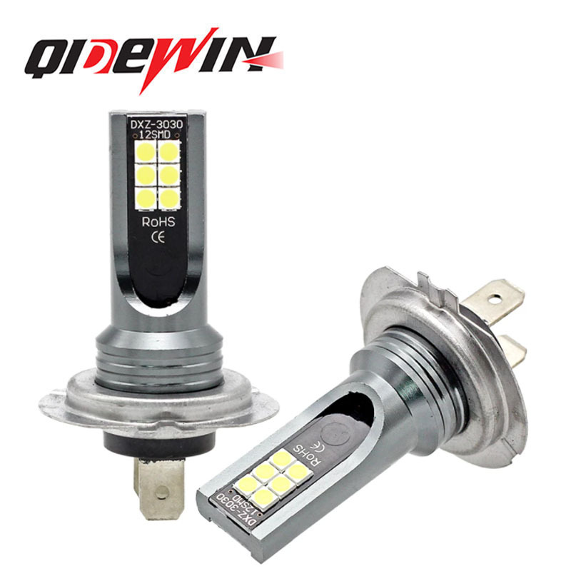 新款雾灯3030 12LED H4 H7 DC12V-24V 24W LED雾灯 LED灯泡