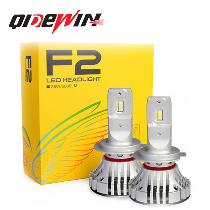 跨境专供F2汽车led大灯 远近一体 h11双色雾灯改装9005 9006车灯