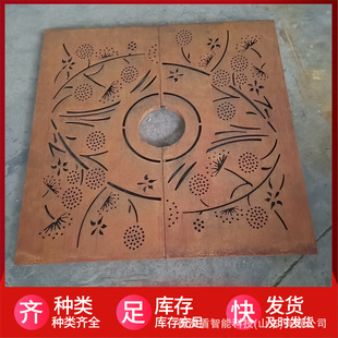 耐候钢市政护树板树篦子不锈钢树池格栅园林道路钢板切割树穴盖板