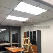 铝扣板石膏板天花板条面板灯Led平板灯600X1200