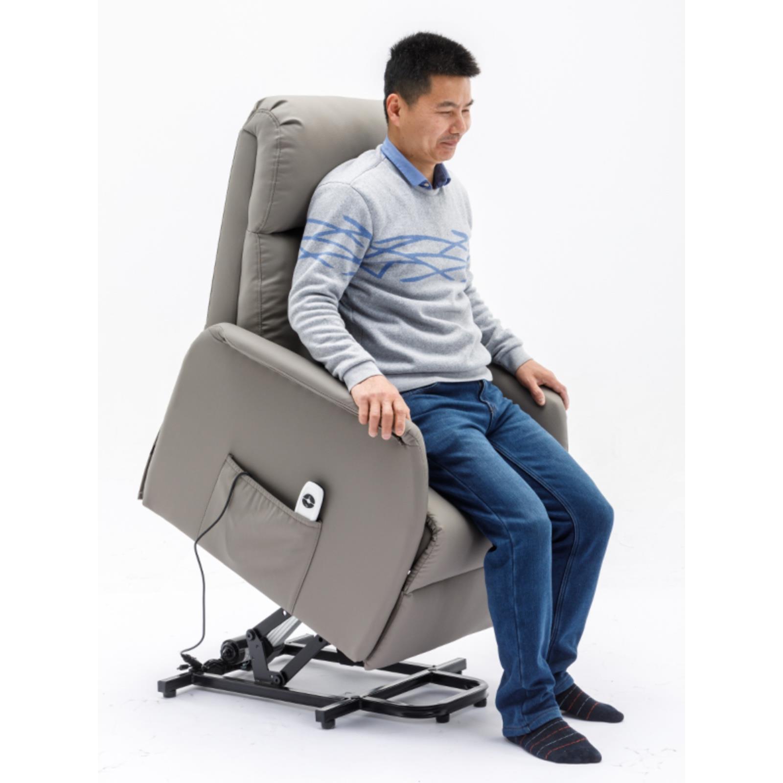 舒适电动助起站老人沙发适老电动遥控助站椅小户型多功能皮质沙发