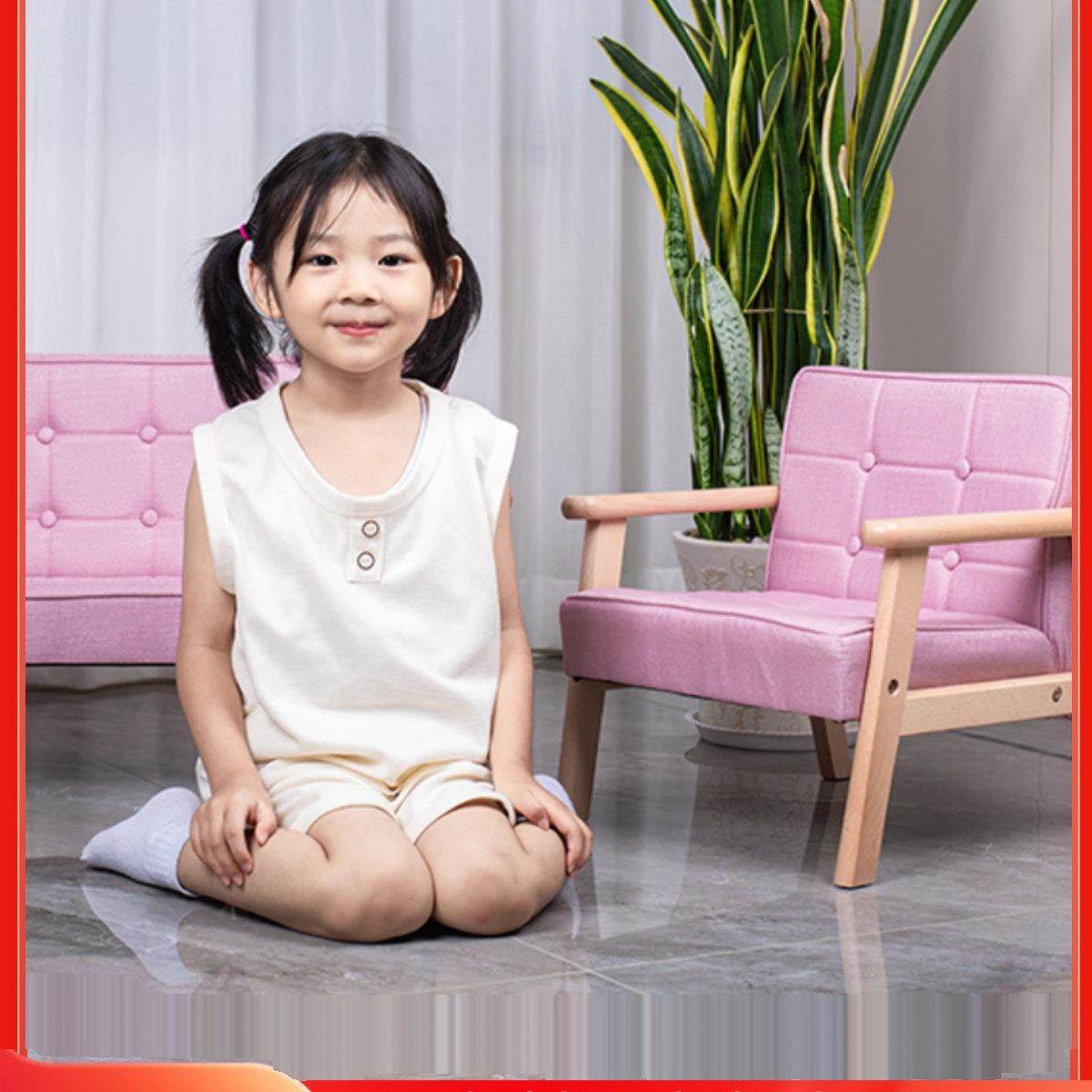 实木儿童沙发宝宝可爱小沙发幼儿园专用儿童小沙发儿童靠背沙发椅,住宅家具,儿童沙发,淘宝优惠券,粉丝福利购,淘宝优惠卷