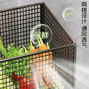 厨房篮菜子置多层架落地VJY物可移动放水果蔬菜收纳家用多功能小