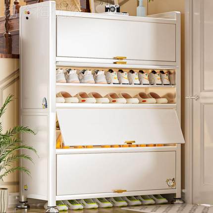 VTN鞋柜钢入户门口落量地防尘新储物柜制多层大容家用款收纳鞋架