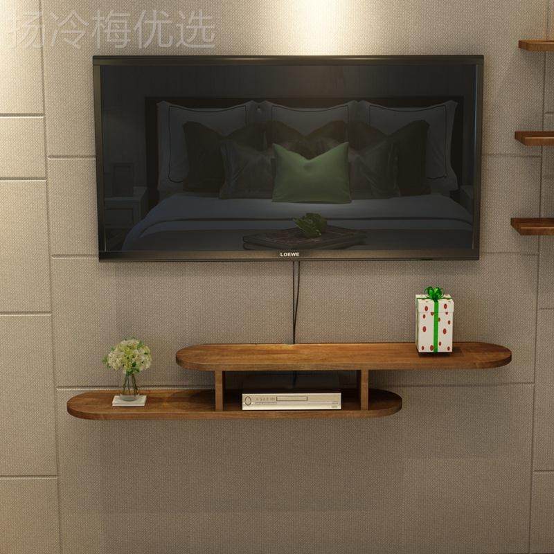 小型壁挂墙户顶上电视柜室现代简约隔板欧式机盒简卧易置JSC物架