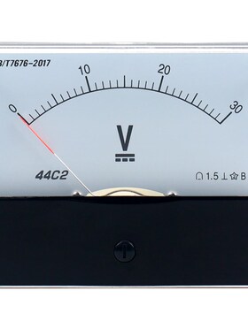 44C2指针式直流电压仪表5V10V20V30V 50V100V250V450V机械伏特表