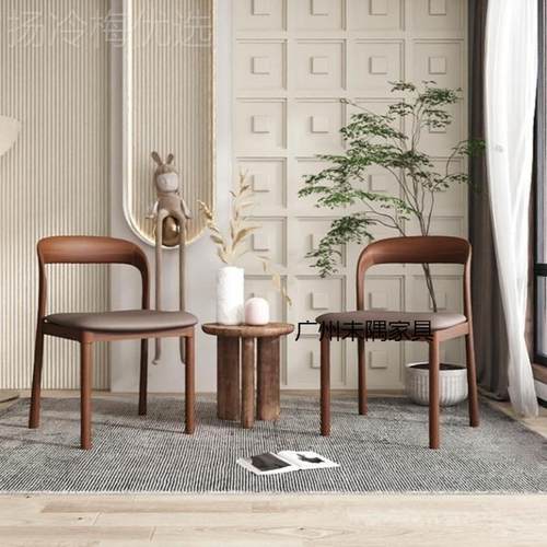 欧简约VIX靠实木椅子餐椅休闲家用北餐厅奢背椅设计师现代轻书桌