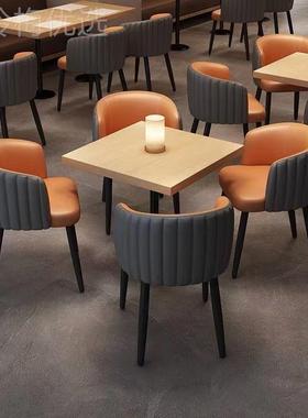 #子欧轻奢餐椅家用书现代简北PEL约凳靠背店餐厅桌商用会议餐桌椅