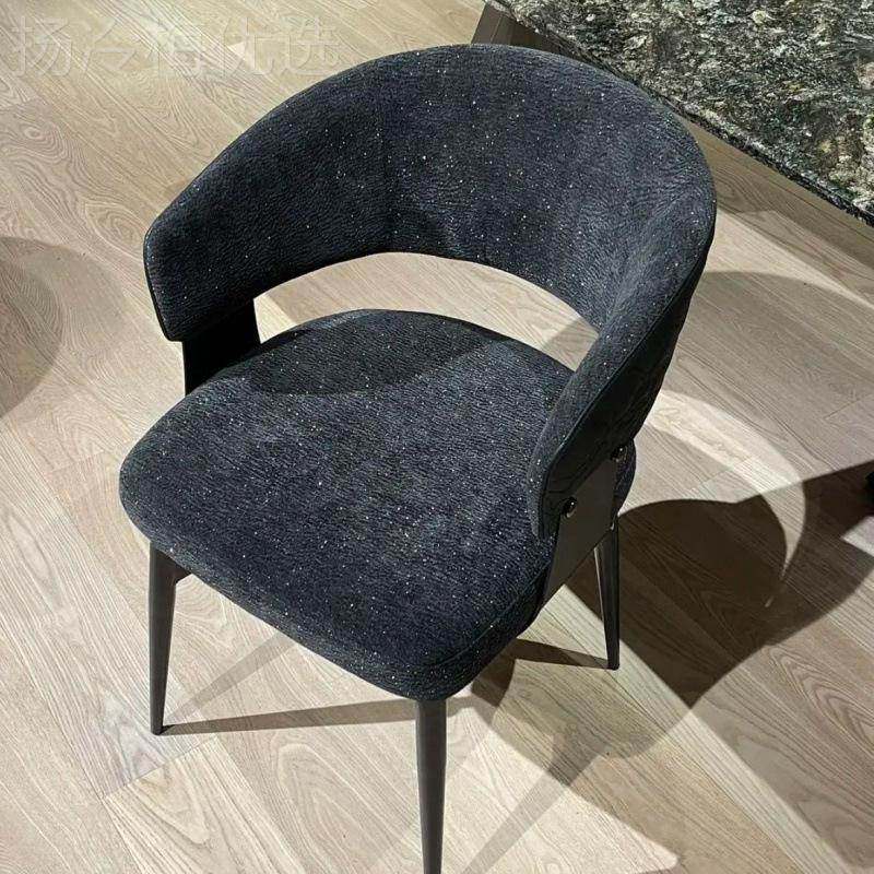 现简约餐厅酒餐店凳子满天星钻石高级轻意式靠FPL背创意椅奢代子