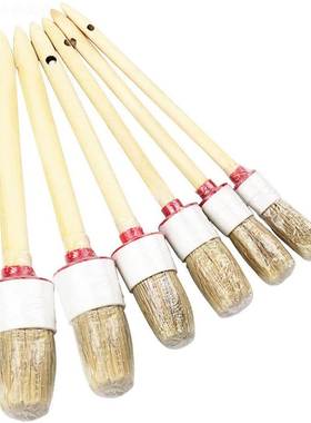 汽车细洁节刷套，6件装天然野猪毛节刷，用细于清装轮QMU子、通风