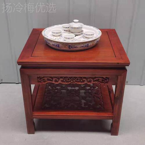 my方形小方桌实02-66B木边桌沙边四几几角厅小茶几中客式花架鱼缸