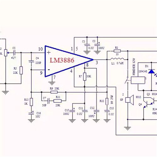 美LM3886 68W2 功放成品板整流/滤波/独立继电器保护 JCDQ-159