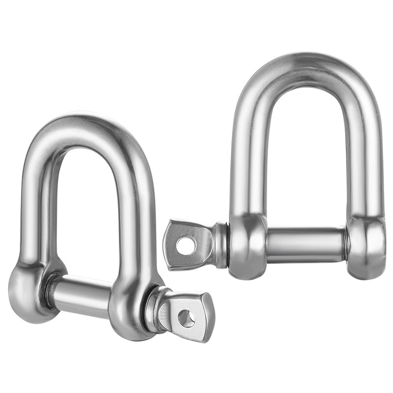 正宗304不锈钢D型d形卸扣起重U型连接扣链条钢扣快速接环M6M8M10