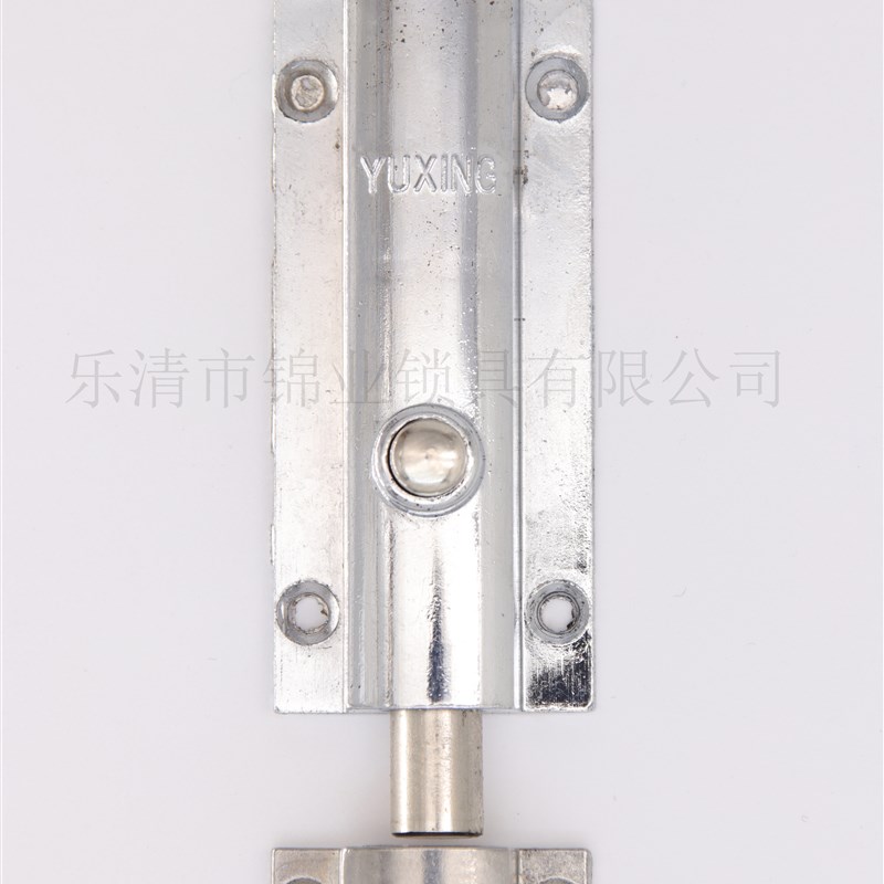 MS406门窗插销 按钮式 明装门栓插销 锌合金自动插销 4寸弹簧插销