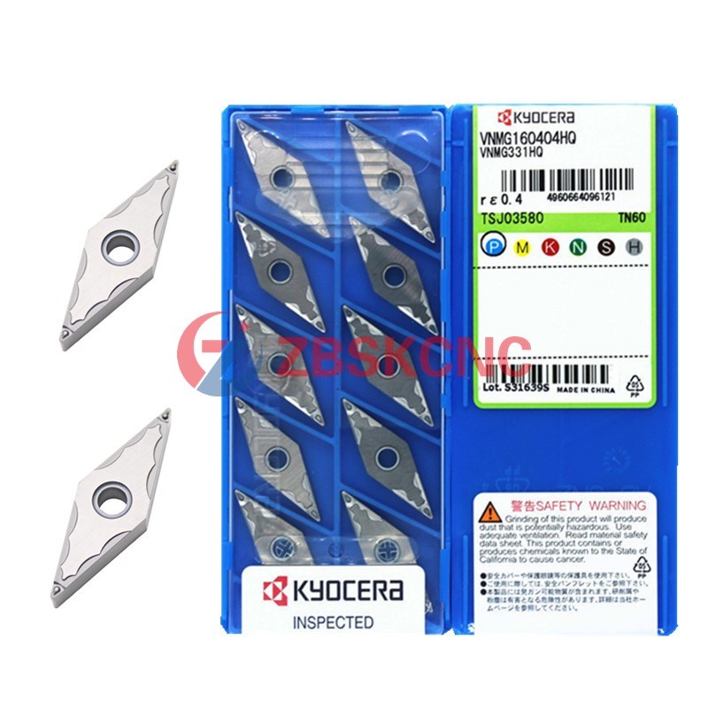 正品京瓷数控刀片VNMG160404HQ/160408HQ TN60金属陶瓷光洁度