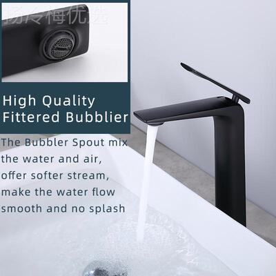 精铜冷热水龙DL-08016头 Matte Bslack Vcesel Sink Fauet卫生面