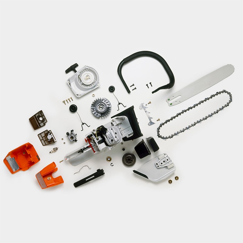 5258汽油锯配件大全通用链轮404气缸化油器大功率伐木家导板链条