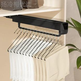 裤 伸缩多功能家用衣思韵兰迪柜裤 衣橱纳内置抽拉抽伸缩裤 架架顶装