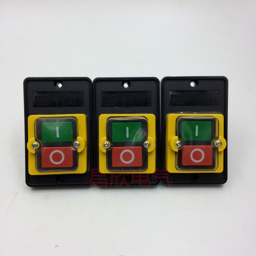 台钻开关KAO-5M 防水型控制按钮启动停止 220V/380V 10A压扣开关