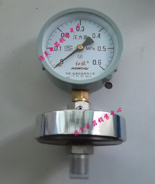 Y100ML 隔膜压力表0.6MPA 螺纹连接 M20X1.5 膜片压