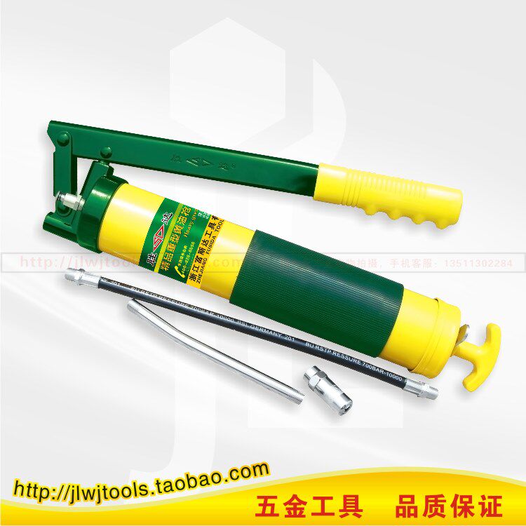 胜达工具 500CC大容量手动重型黄油枪 防滑柄压杆式注油枪 牛油枪