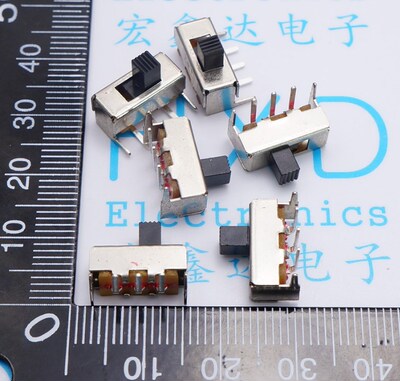 SS-12F23 拨动开关 90度 SS12F23G5 侧拨开关/滑动开关/2档