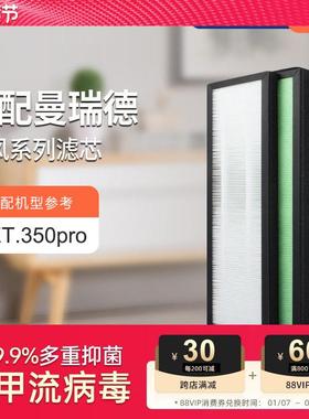 适配曼瑞德NET.350pro全热回收型新风机过滤芯F1107滤网HEPA集尘
