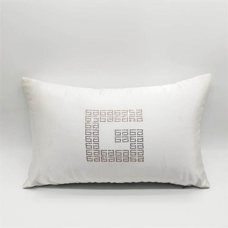 轻奢烫钻抱枕套现代简约客厅沙发样板间靠枕小腰枕床头靠垫30x50,居家布艺,腰靠垫,淘宝优惠券,粉丝福利购,淘宝优惠卷