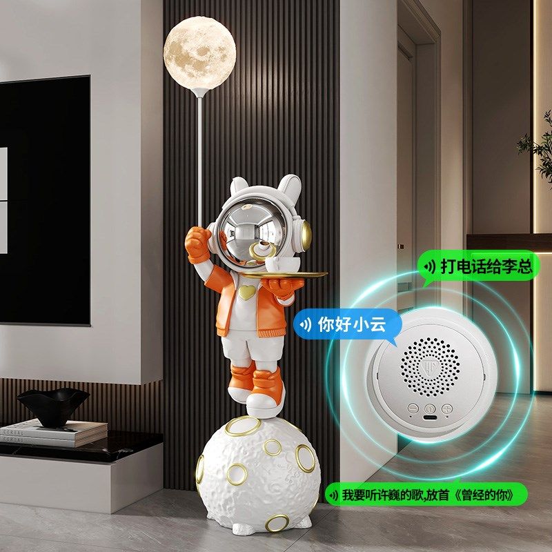 太空人宇航员客厅沙发电视柜旁边轻奢大型落地摆件装饰品蓝牙音箱