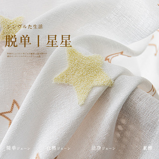 窗纱沙帘 窗帘纱帘透光不透人白纱绣花纱客厅阳台遮阳遮光2023新款