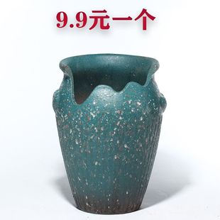 缺口造型悬崖瘦高多肉花盆切口陶瓷紫砂植物法师花卉老桩透气陶罐