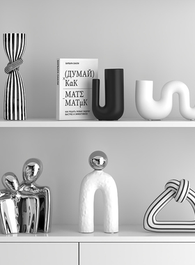 现代轻奢家居卧室装饰品客厅电视柜酒柜样板间高级感创意软装摆件