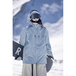 awka单板滑雪服女男款防水防风防寒加厚保暖美式外套上衣冬季