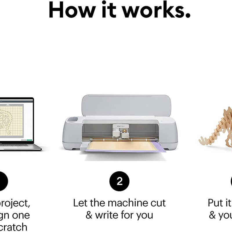 Cricut Maker3 智能巡边刻字机 不干胶贴纸布料皮革切割机切纸机