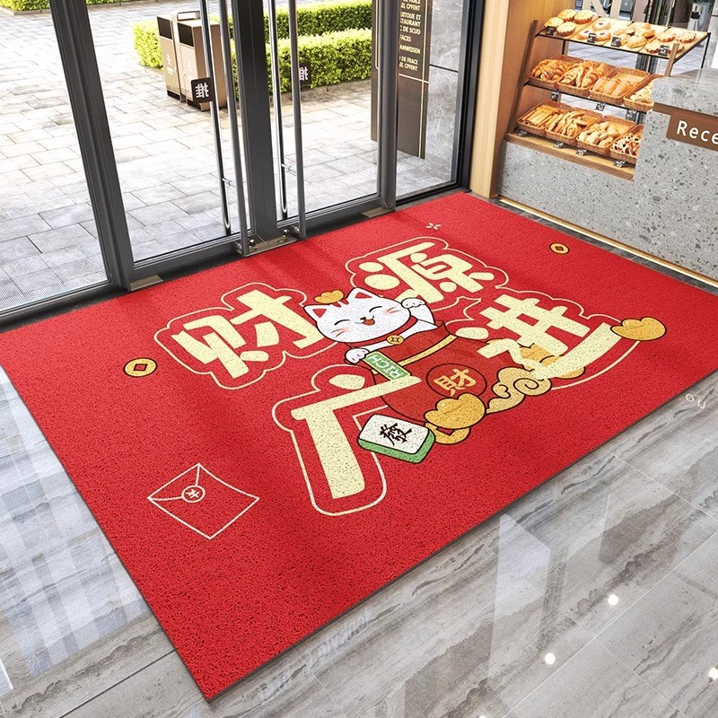 酒店商铺丝圈迎宾脚垫公司门口防滑地毯欢迎光临门垫商用进门地垫