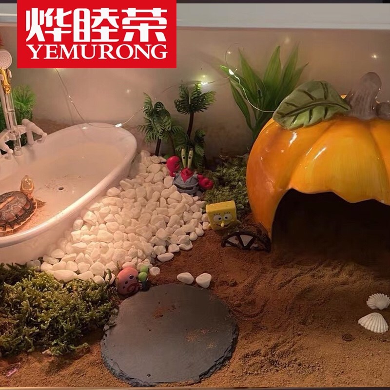 陶瓷仓鼠窝金丝熊窝小宠物通用窝鱼虾水族产卵洞守宫寄居蟹躲避屋