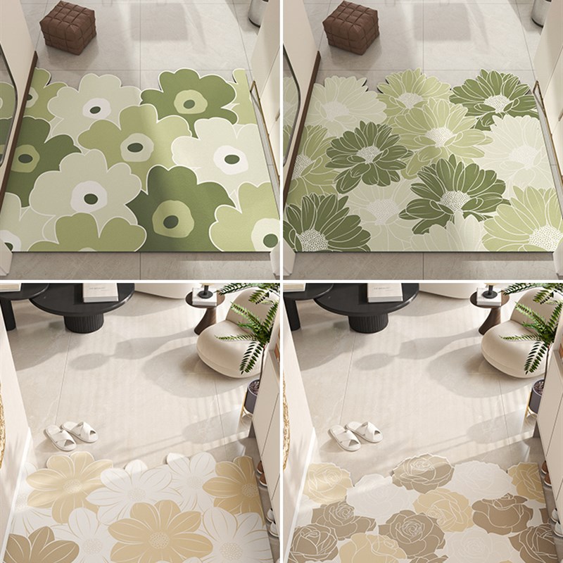 入户门地垫进门门口脚垫免洗可擦皮革玄关门垫除尘耐脏进户门地毯