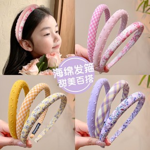 儿童发箍女童不勒头布艺高颅顶发饰头窟2024新款 发卡森系仙美头箍