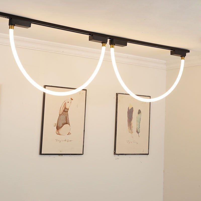 全光谱护眼高亮散光轨道灯商用补光灯条设计展厅可调光遥控导轨灯