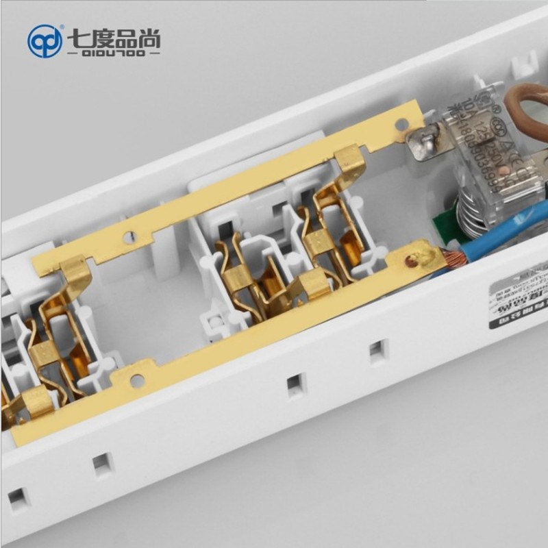 二插迷你插座面板多孔小插排插板迷你小型带线有线单孔多功能