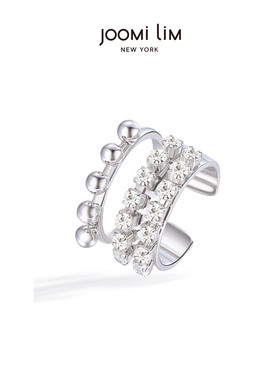 JOOMiLiM茱蜜双层个性圆珠戒指情侣原创设计高级指环开口商场同款