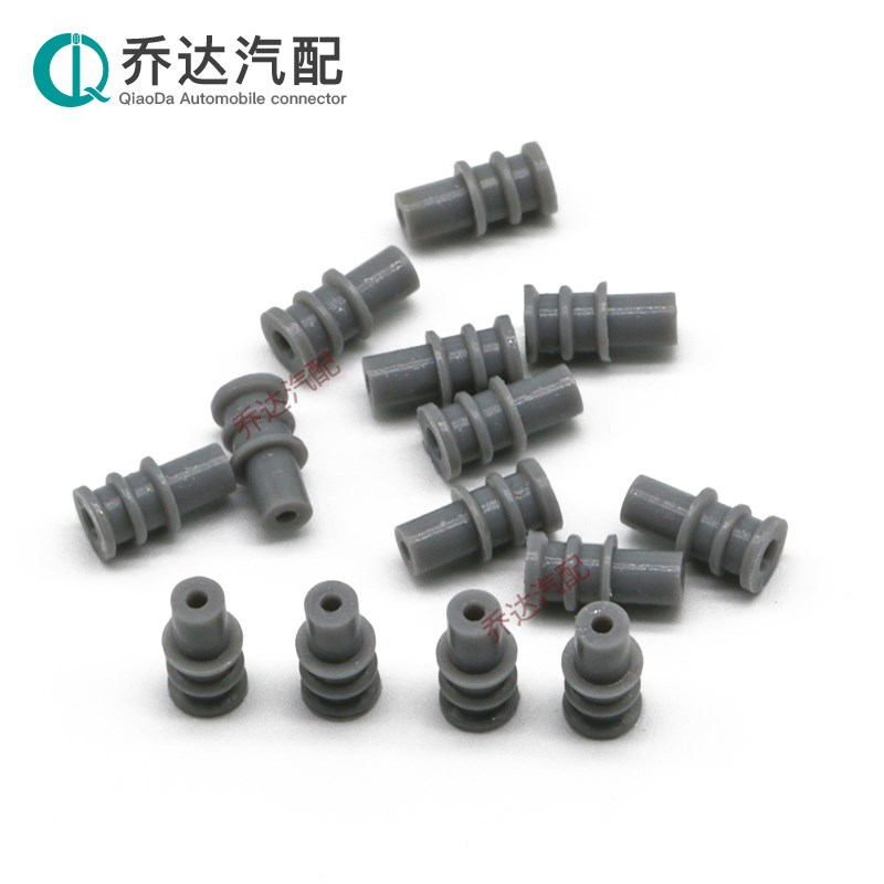外径4mm 汽车接插件防水堵头线束连接器孔位密封塞盲堵1号长胶塞