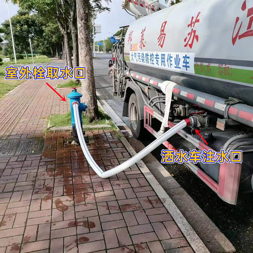 洒水车室外栓取水专用零剪5米定制消防水带消火栓注引水65水管头