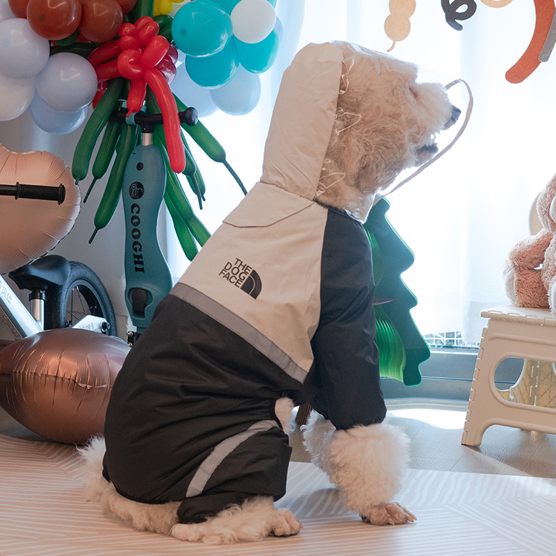大型犬四脚雨衣狗狗雨披全包防水拉布拉多金毛边牧萨摩巨贵雨衣潮