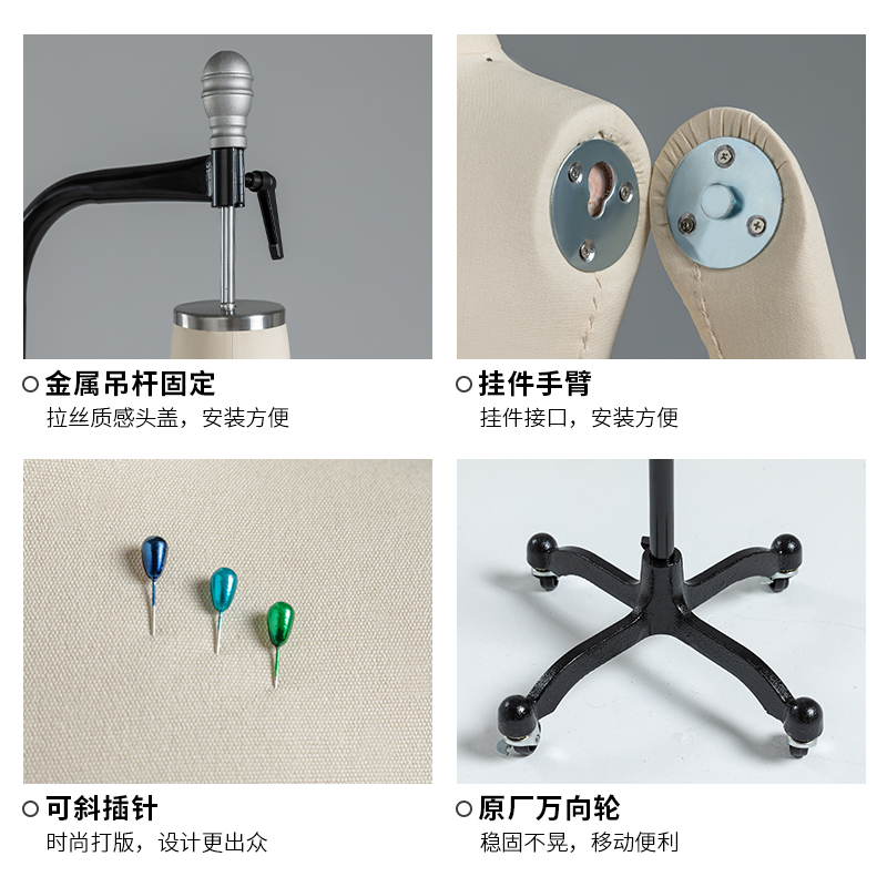 奉邦儿童人台立体裁剪全身吊模小女童装服装模特道具打版立裁人台