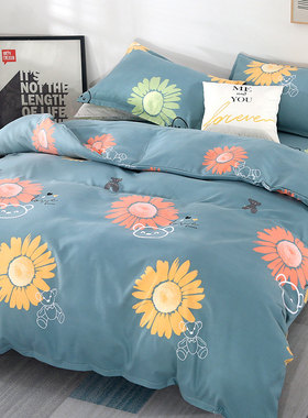 被套单件单人150200双人大被罩套被200230秋冬季磨毛加厚简约